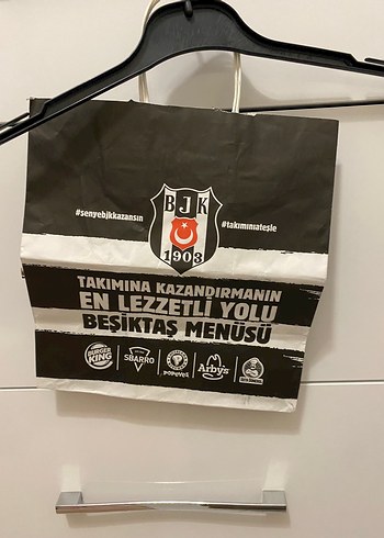 Adidas Besiktas 1903 Siyah Beyaz Kagit Alisveris Cantasi