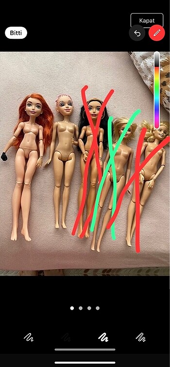 Barbie bebekler 2 adet
