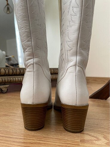 36 Beden beyaz Renk Oz Ayakkabı Western Kovboy Çizmesi