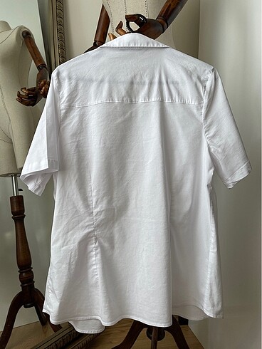 44 Beden beyaz Renk LC Waikiki Likralı Büyük Beden Gömlek