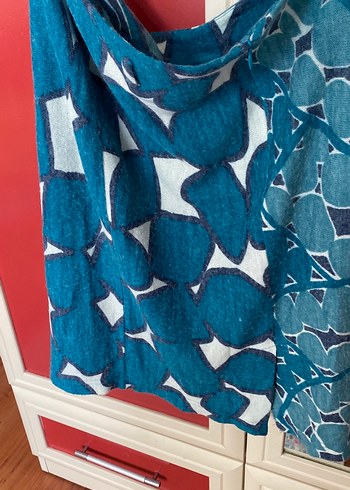 Bohem Tarz Mavi Desenli bayan Eteği - Görsel 2