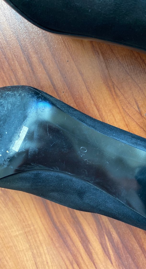 Siyah süet Minimalist Kadın Stiletto Topuklu Ayakkabı - Görsel 3