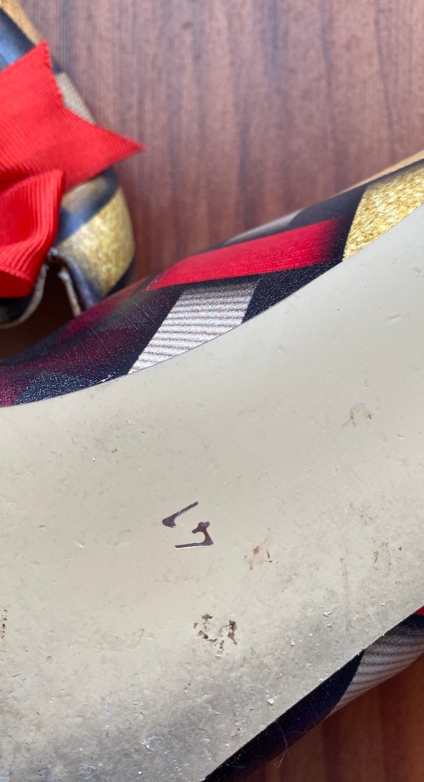 Fiyonklu Çok Renkli Blok Topuklu Kadın Babet - Görsel 2