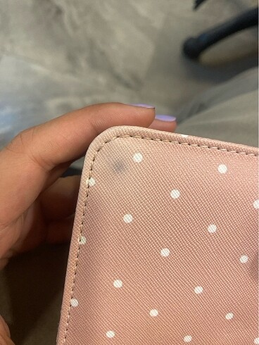 Pembe puantiye cüzdan - Görsel 4