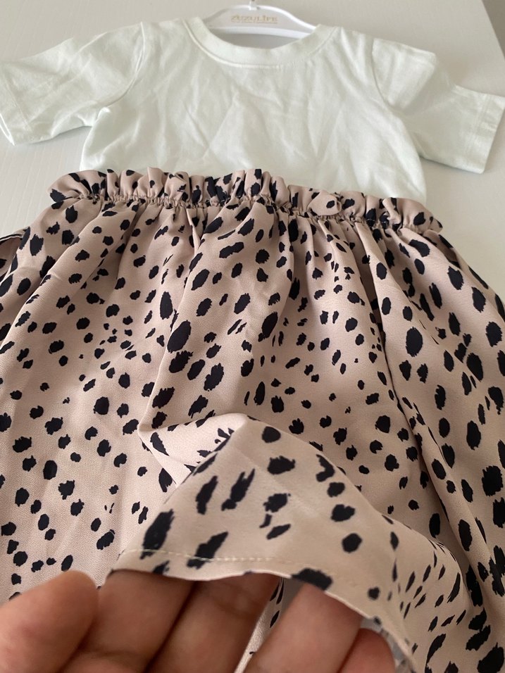 Kız Çocuk Leopar Desenli Fırfırlı Elbise - Görsel 2