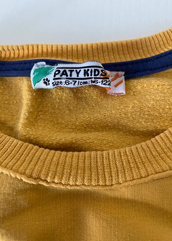 Erkek çocuk sarı baskılı sweatshirt ve lacivert eşofman - Görsel 2