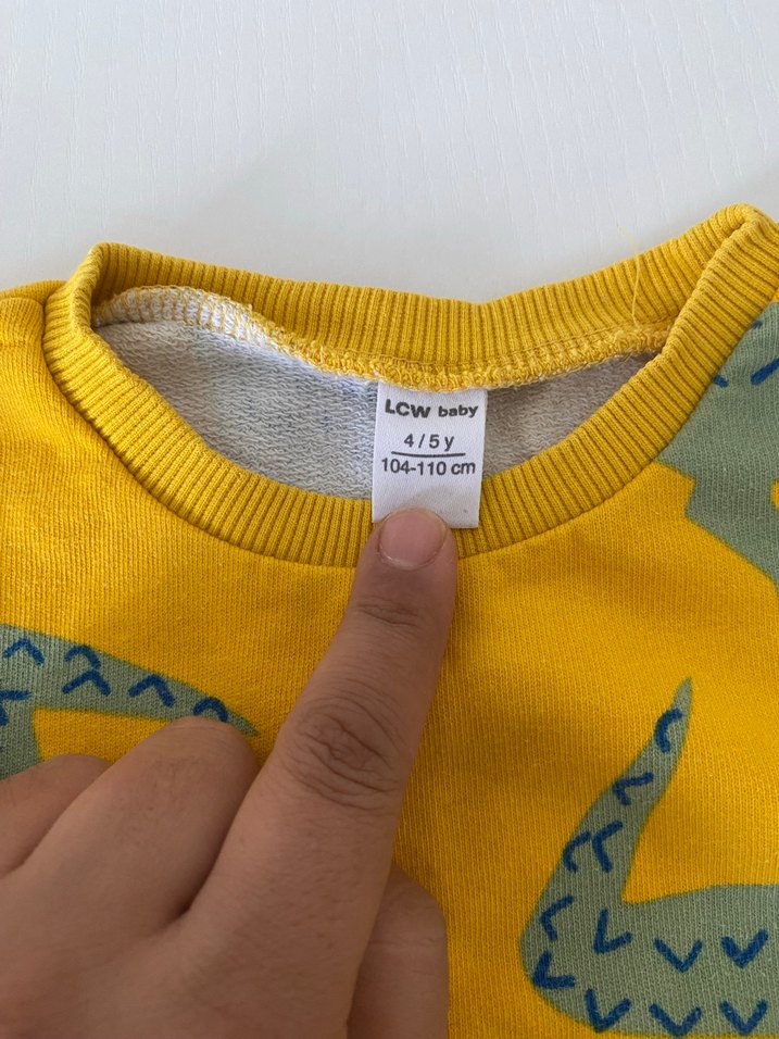 Sarı Baskılı Erkek cocuk Eşofman Takımı - Görsel 2