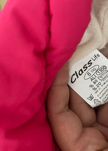 Kız Çocuk Pembe Kürklü Yelek - Görsel 2