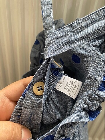 6-9 Ay Beden Lcw bebek kot jean elbisesi