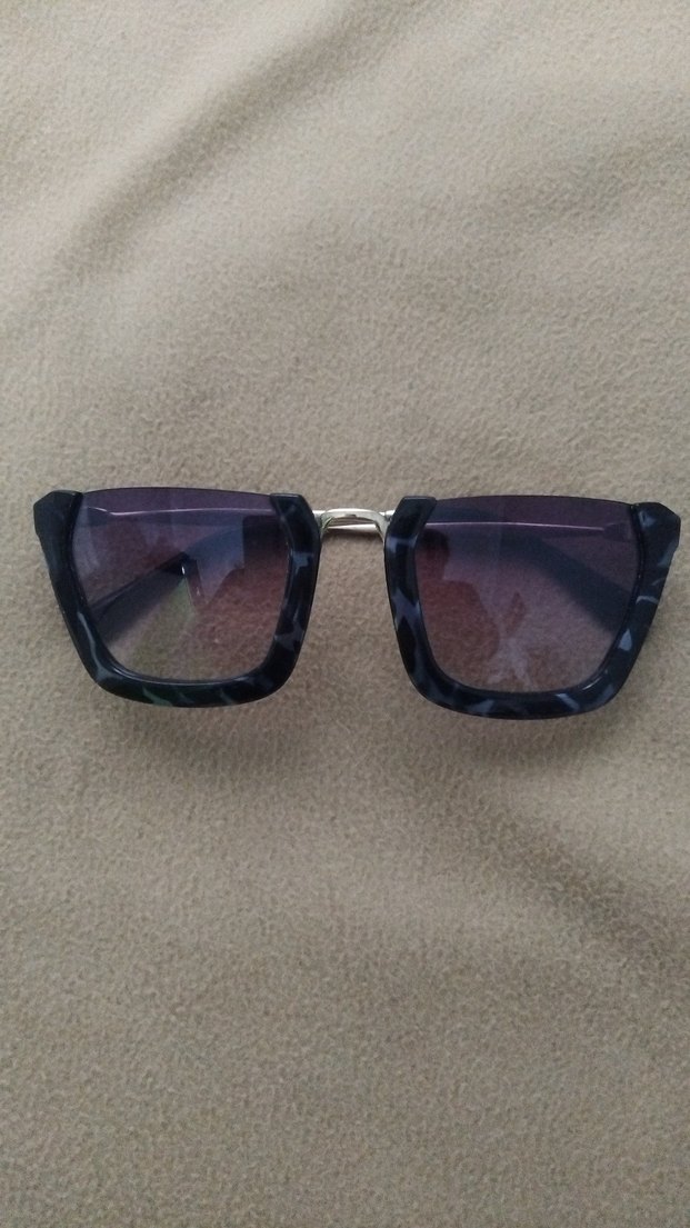 Kahverengi Tokalı Gri siya Kadın Güneş Gözlüğü - Görsel 3