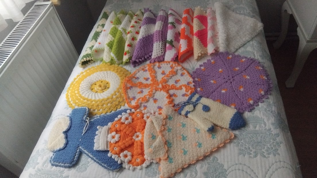 Renkli Örgü Banyo lifler toplu aklımda - Görsel 3