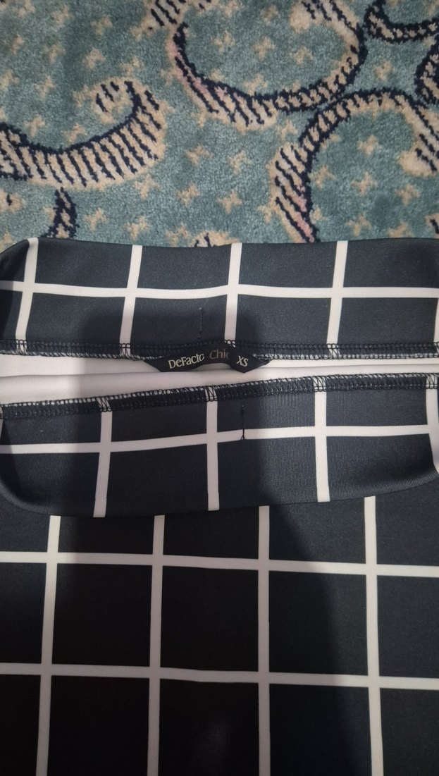 Siyah Kareli Etek - Görsel 2