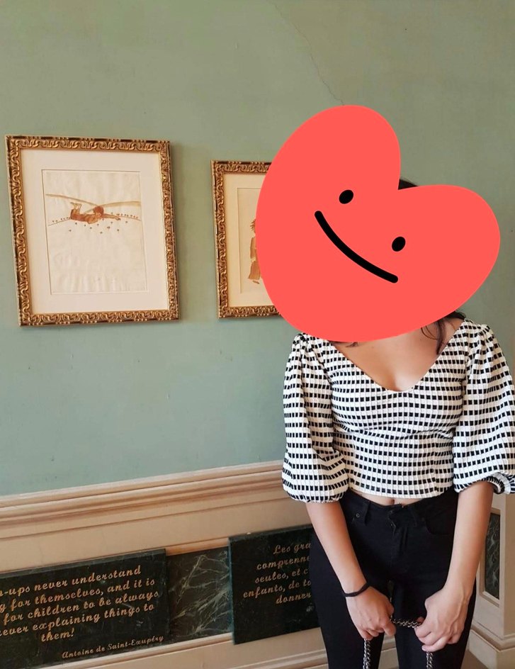 Zara Beyaz Siyah Desenli üst - Görsel 3