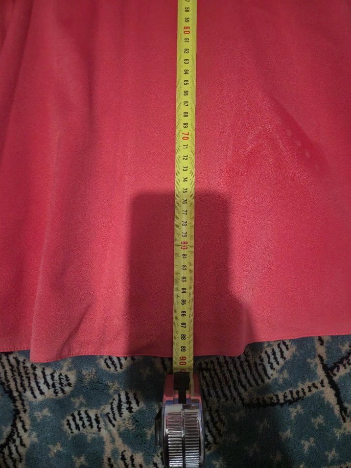 Nar Çiçeği Kalp Yakalı Midi Kolsuz Elbise - Görsel 4