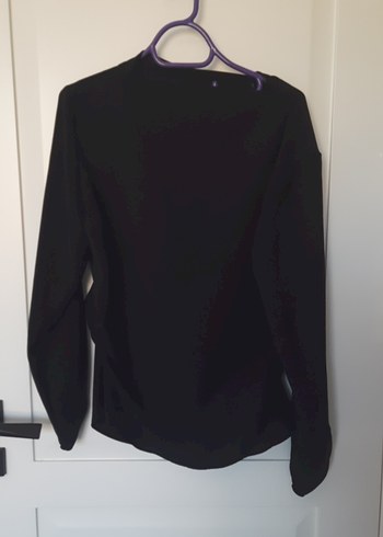 Zara Siyah Kadın Uzun Kollu Basic bluz