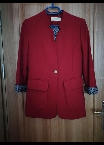 Kırmızı Blazer Ceket 