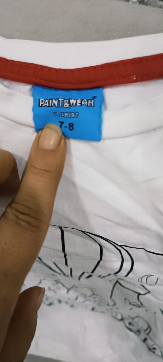 Beyaz Baskılı  Çocuk Tişört - Görsel 2