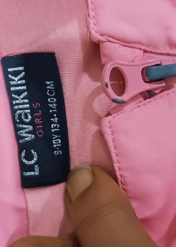 Pembe çocuk Fermuarlı Spor Ceket - Görsel 2