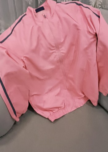 Pembe çocuk Fermuarlı Spor Ceket - Görsel 3