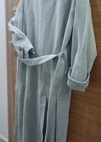 Gri Çift Düğmeli Uzun Kaban #kaşe #kaşekaban #kaban #uzunkaban - Görsel 8