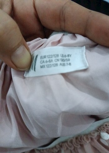 Bej Nakışlı Fırfırlı Kız Eteği - Görsel 3