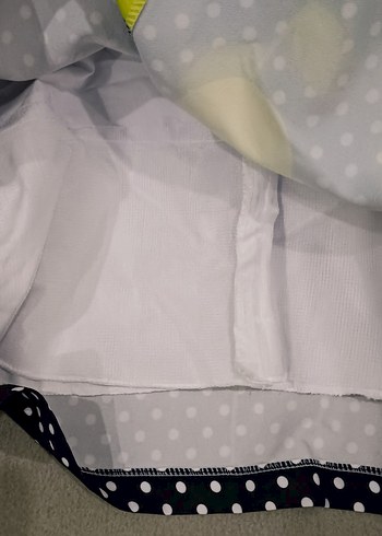 Sarı Kuşaklı Puantiyeli Kız Elbise - Görsel 4