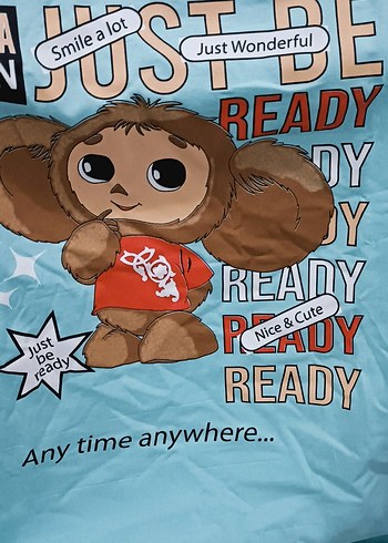 Turkuaz Baskılı Kız Çocuk Tişörtü - Görsel 4