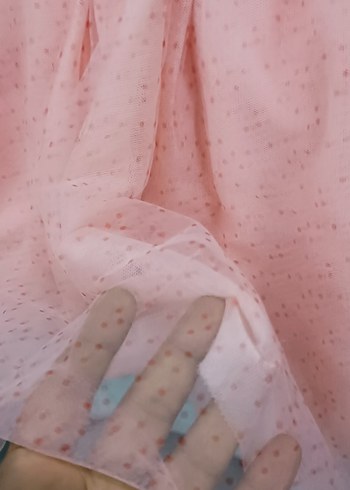 Pembe Nakışlı Kız Çocuk Fırfırlı Etek - Görsel 4