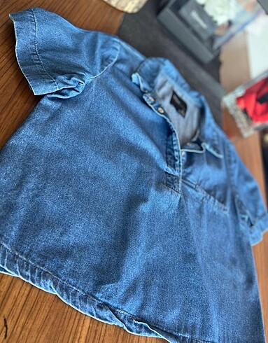 Zara Orjinal Zara Crop Kot Gömlek