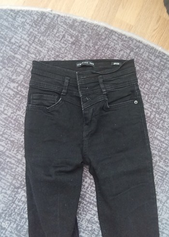 Siyah Kadın Denim Dar Kesim Midi Jean