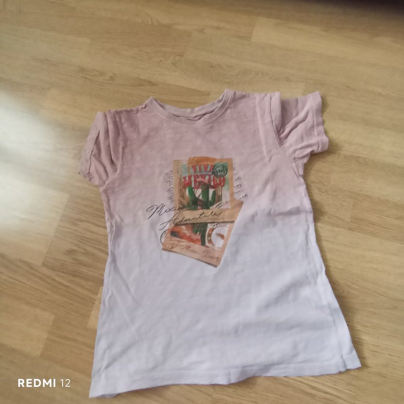 Bohem Pembe erkek çocuk Tişörtü, Kısa Kollu, Baskılı - Görsel 2