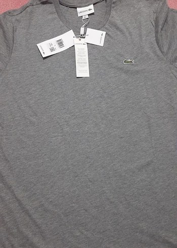 Lacoste Lacoste Erkek Gri Tişört
