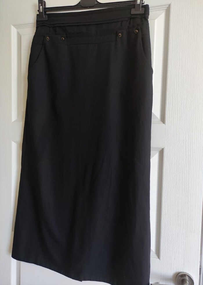 Siyah düz etek - Görsel 2
