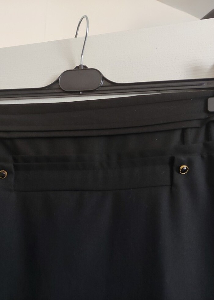 Siyah düz etek - Görsel 3