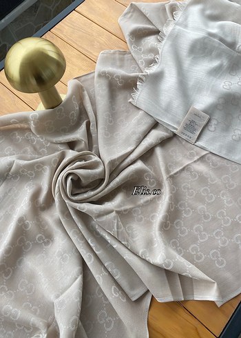 Kadın Gri İpek Görünümlü Salaş Şal - Görsel 3