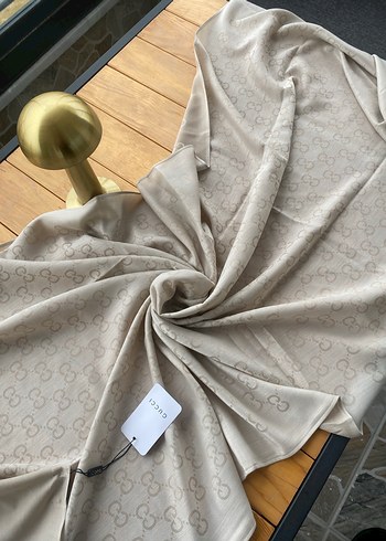 Kadın Gri İpek Görünümlü Salaş Şal - Görsel 2