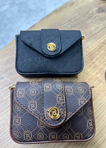 Zincir Detaylı Kahverengi Yılan Desenli Kadın Çanta - Görsel 2