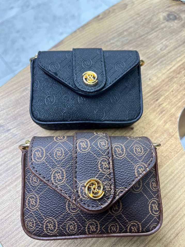 Zincir Detaylı Kahverengi Yılan Desenli Kadın Çanta - Görsel 2