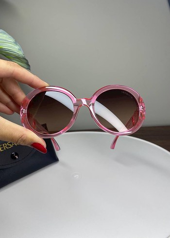 Versace Pembe Tokalı Parisli Sokak Stili Kadın Gözlüğü