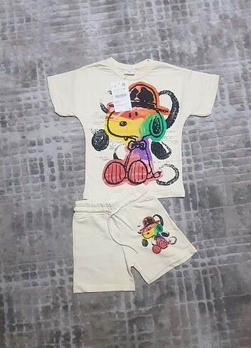 5 Yaş Beden Zara snoopy takım