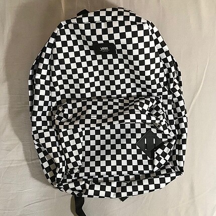 vans damalı sırt çantası