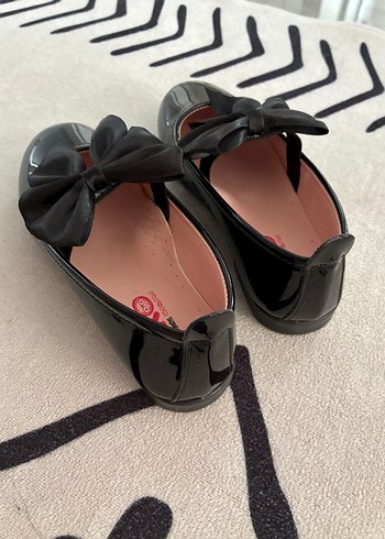 Siyah Fiyonk Detaylı Kız Çocuk Babet - Görsel 7