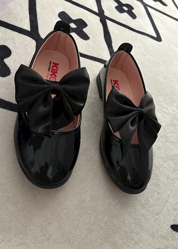 Siyah Fiyonk Detaylı Kız Çocuk Babet - Görsel 11