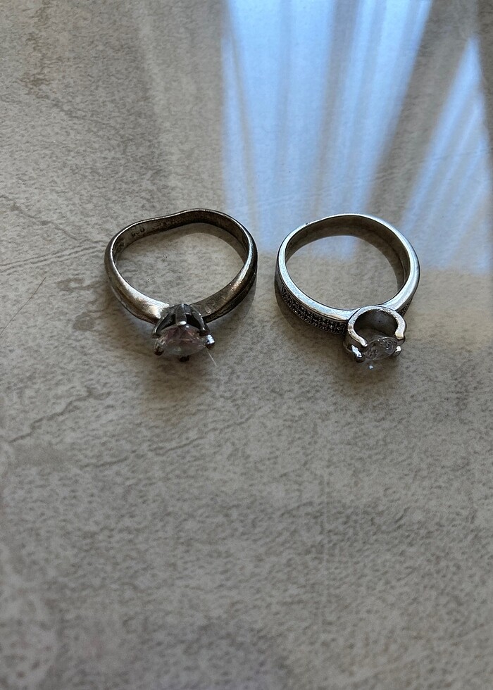 925 ayar 2 yüzük - Görsel 3