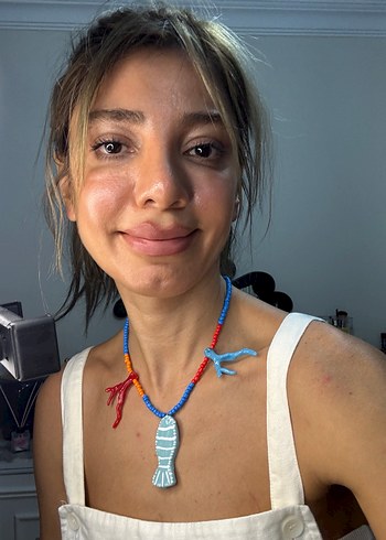 Kadın Beyaz Keten Midi Tulum - Görsel 5