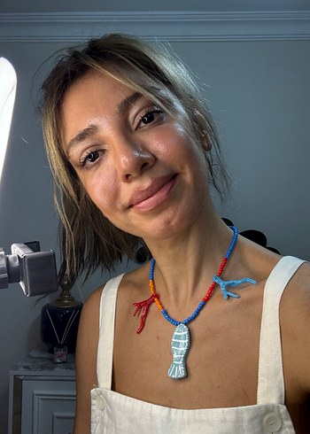 Kadın Beyaz Keten Midi Tulum - Görsel 7