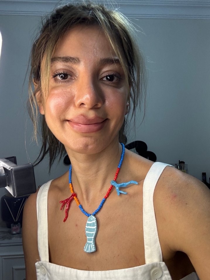 Kadın Beyaz Keten Midi Tulum - Görsel 5