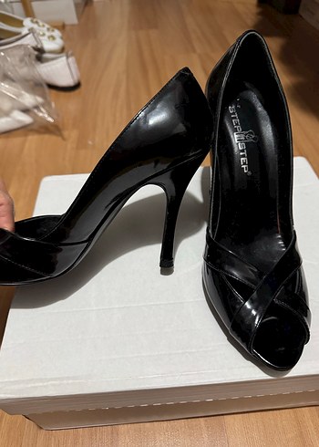 Kadın Siyah Platform Topuklu Goth Stiletto - Görsel 2