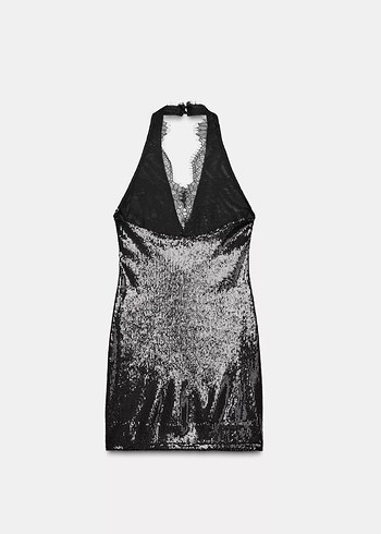 Zara Pullu Mini Elbise - Görsel 3