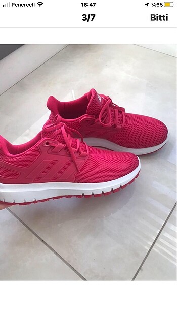 39 Beden pembe Renk Orjinal Adidas spor ayakkabı